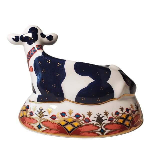 Royal Crown Derby Friesian Cow “Buttercup” figurine – 2001, Fine Bone China - Picture 4 of 7
